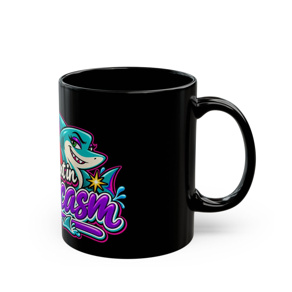 The Shar Tank | Seas the Day Black Mug