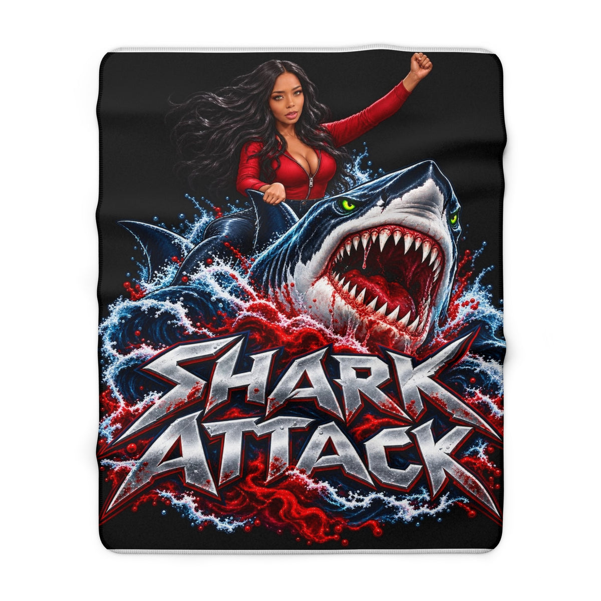 Shark Attack | Deep-Sea Dream Sherpa Blanket