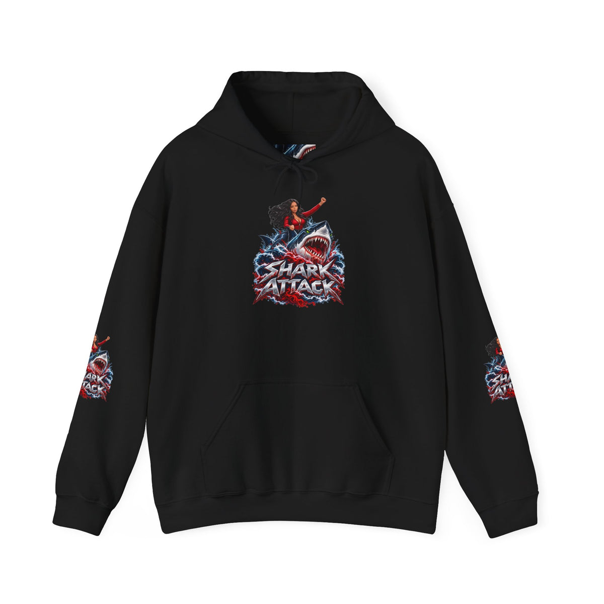 Shar Tank Shark Attack | Make Waves Hoodie