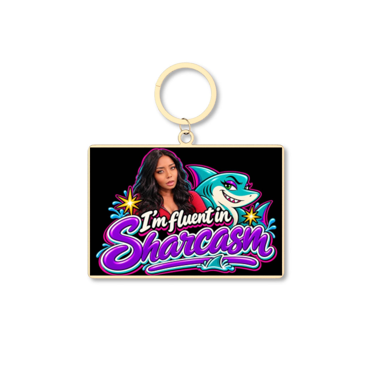I'm Fluent in Sharkasm | Little Bite Keychain