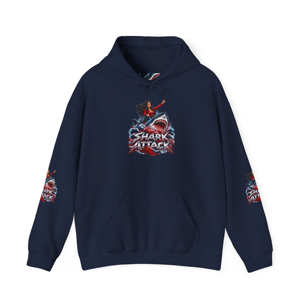 Shar Tank Shark Attack | Make Waves Hoodie