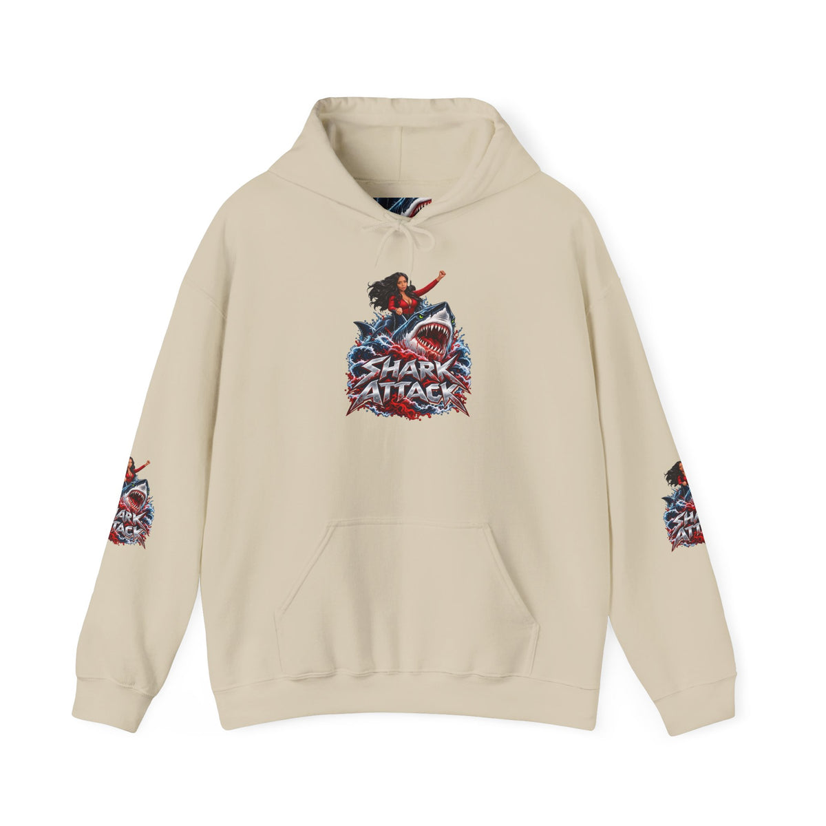Shar Tank Shark Attack | Make Waves Hoodie